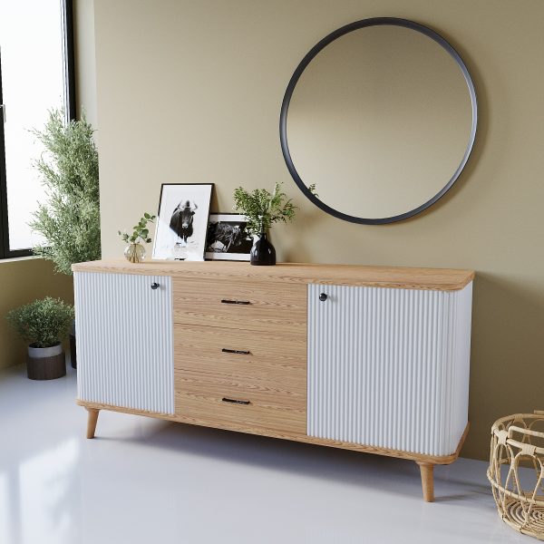 Dresser BRENO (Gold + White Enamel)