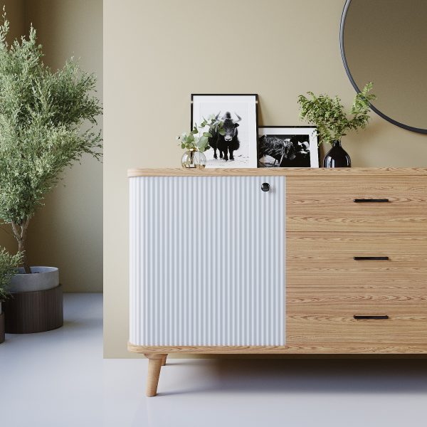 Dresser BRENO (Gold + White Enamel)