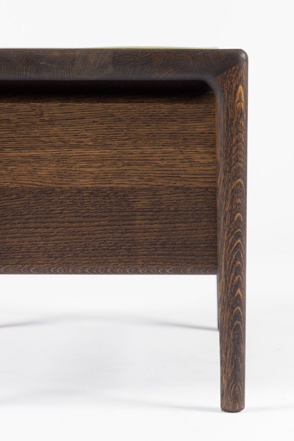 Nightstand DIAMANTE (with leather insert)