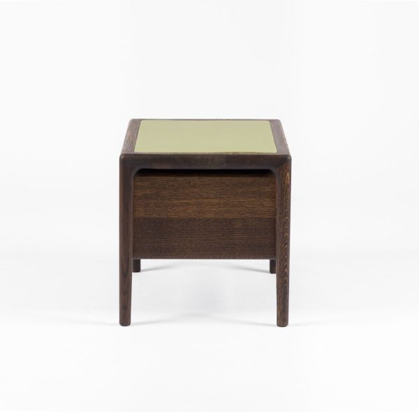 Nightstand DIAMANTE (with leather insert)